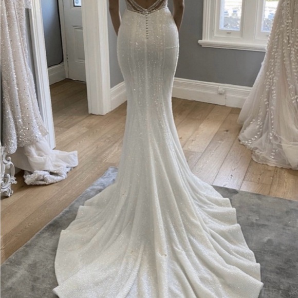 Custom made Pallas Couture wedding dress - Picture 6 of 9